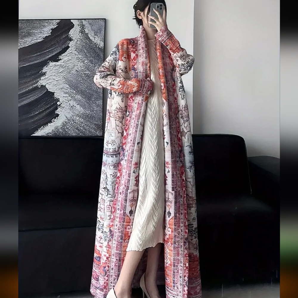Abaya Pleaded Dubai Style - Picture 3 of 5
